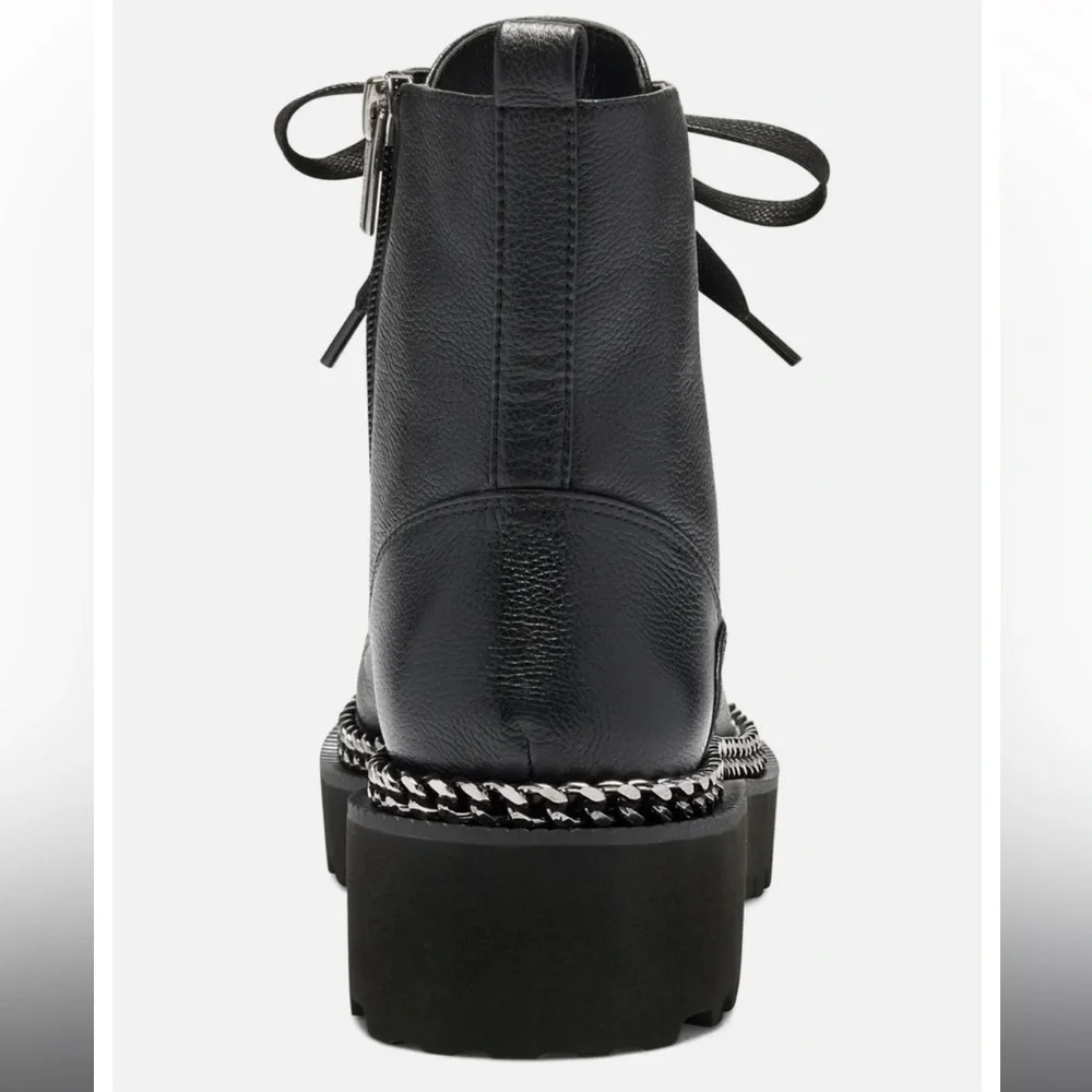 VINCE CAMUTO Mindita Chain Trim Combat Boot - Picture 3 of 13
